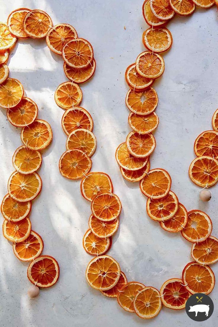 Dried Citrus Garland for Natural Elegance