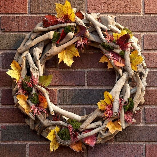 Earthy DIY Autumn Twig Wreath