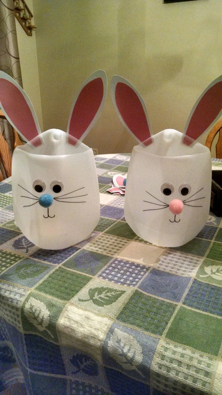 Easter Bunny Milk Jug Creations