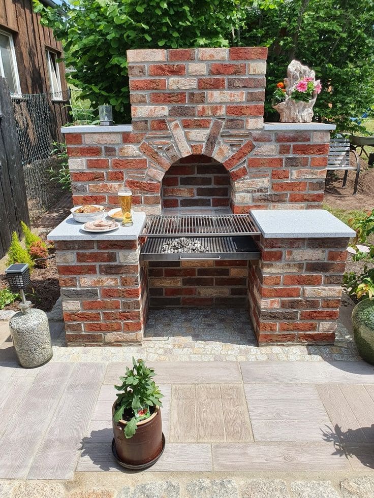 Elegance Brick Barbecue Design