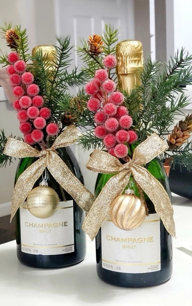 Elegant Champagne Centerpiece