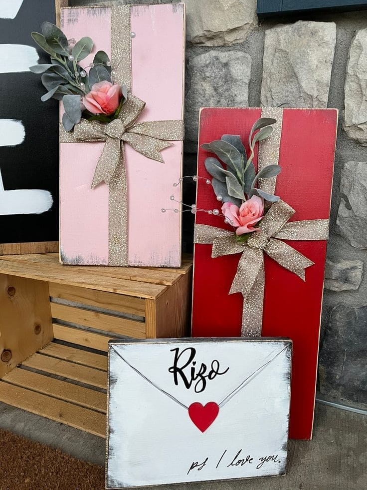 Elegant DIY Love Gift Sign Decor