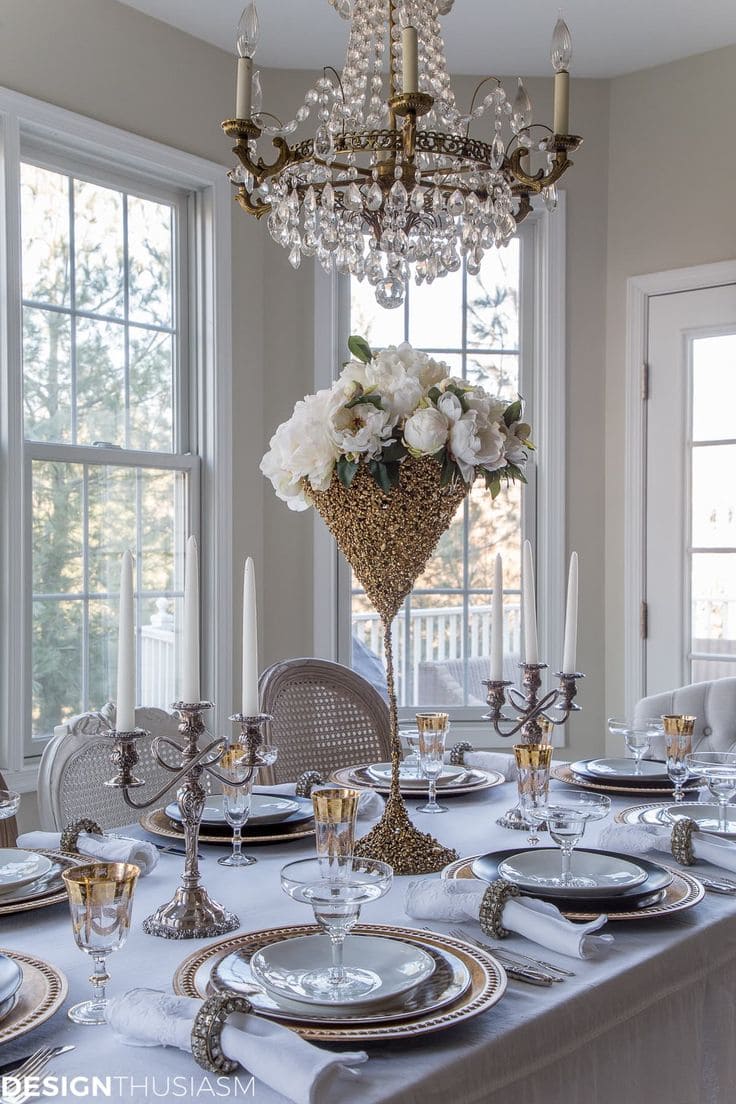 Elegant New Year Table Setting Extravaganza