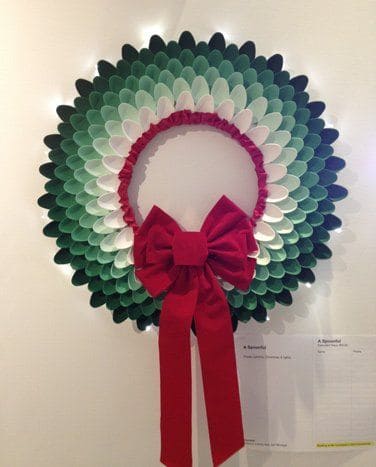 Elegant Plastic Spoon Christmas Wreath