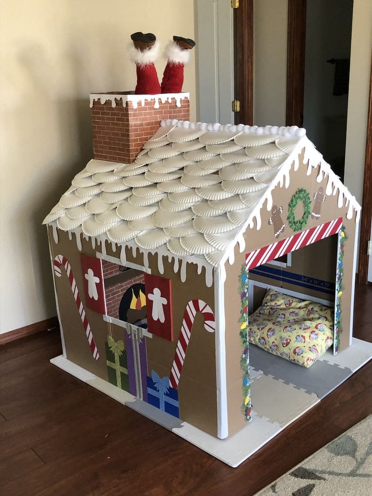 Enchanting Cardboard Gingerbread House Haven