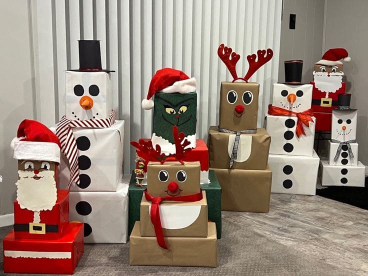 Festive Cardboard Characters for Christmas Magic