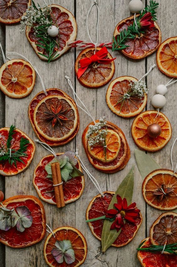 Festive Dried Citrus Christmas Ornaments