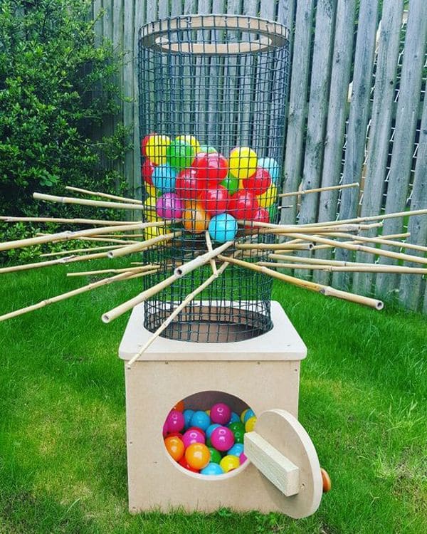 Giant Kerplunk Backyard Game