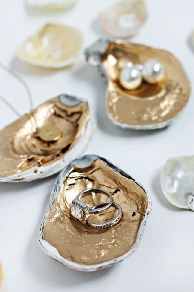 Glamorous Oyster Shell Jewelry Dishes