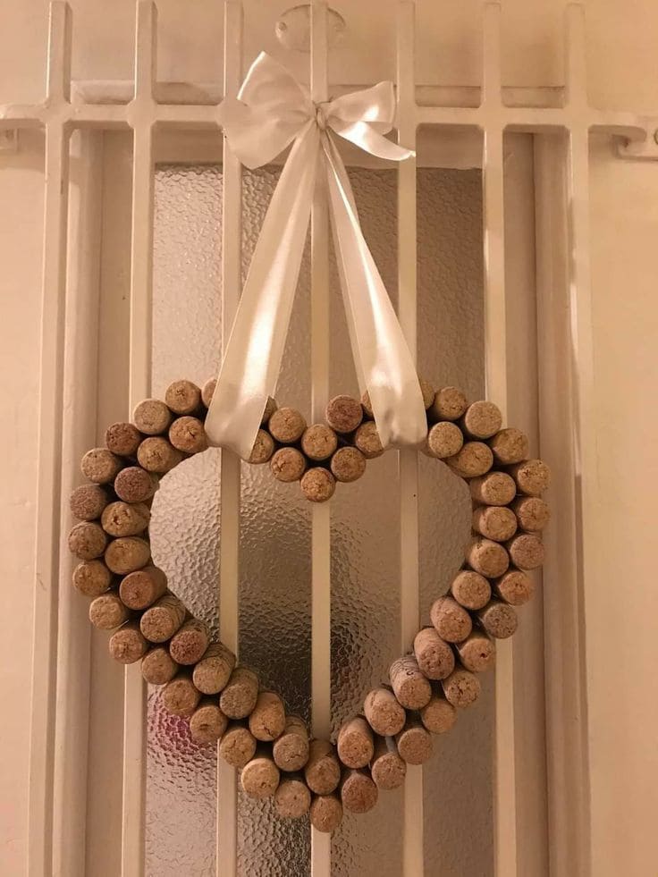 Hanging Wine Cork Heart