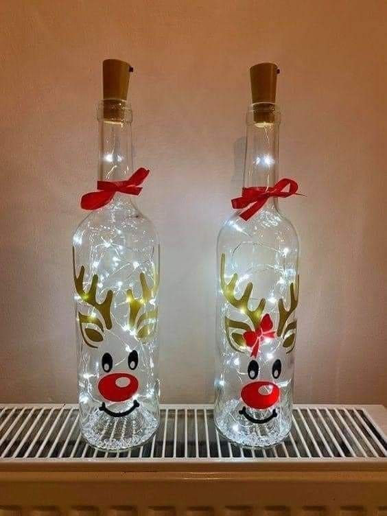 Jolly Reindeer Bottle Lights