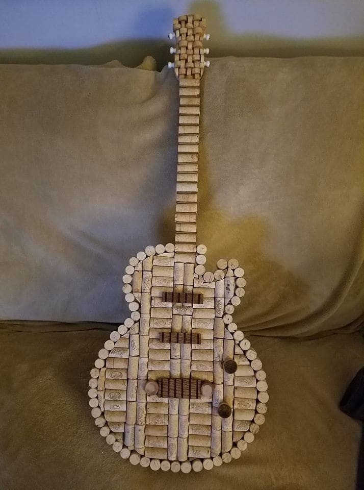 Lovely Wine Cork Guitar