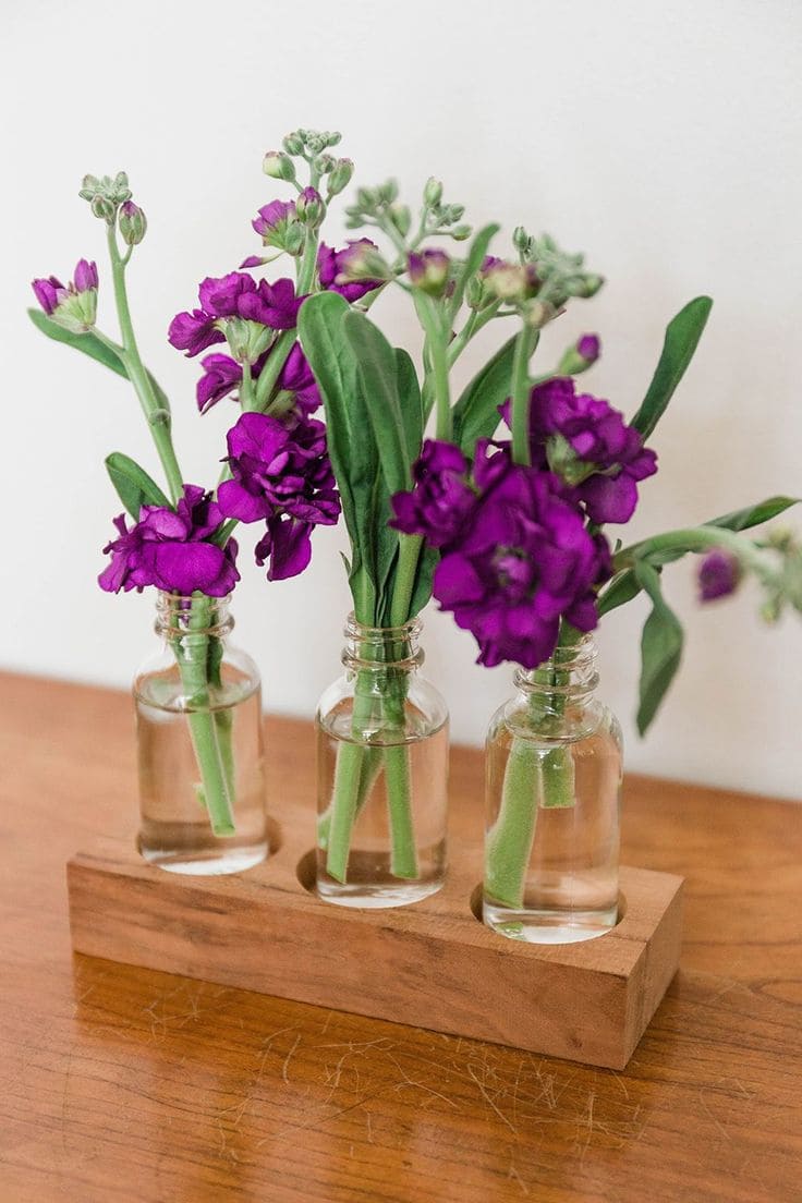 Minimalist Recycled Glass Bottle Vases