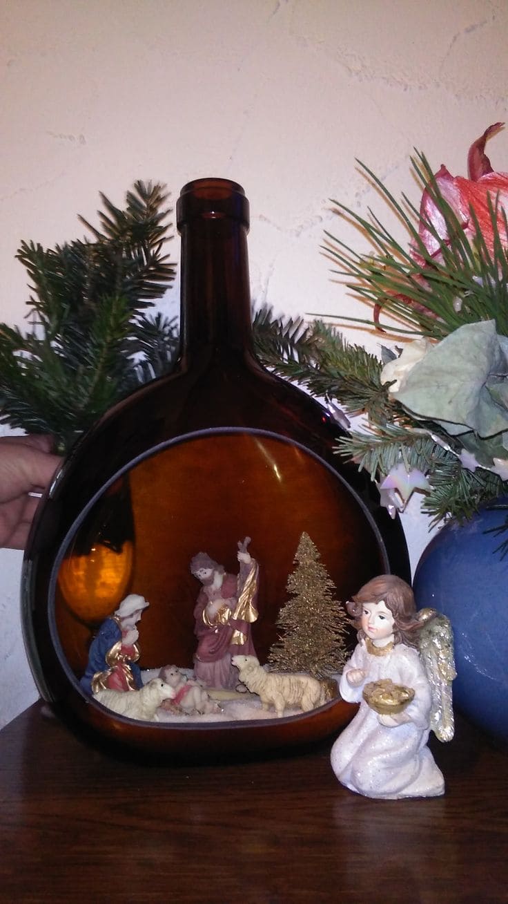 Nativity Scene in a Bottle