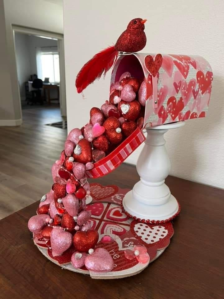 Overflowing Love Valentine Mailbox Display