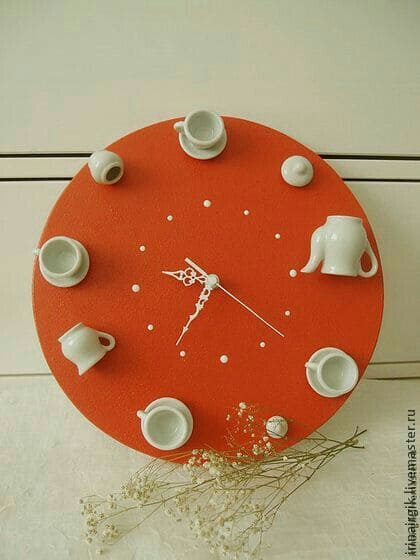 Playful Teacup-Inspired DIY Wall Clock