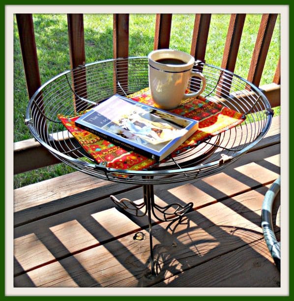 Recycled Wire Basket Coffee Table