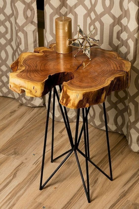 Rustic Elegance with Recycled Wood Table