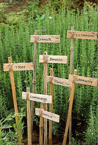 Rustic Herb Marker Ideas for Gardens