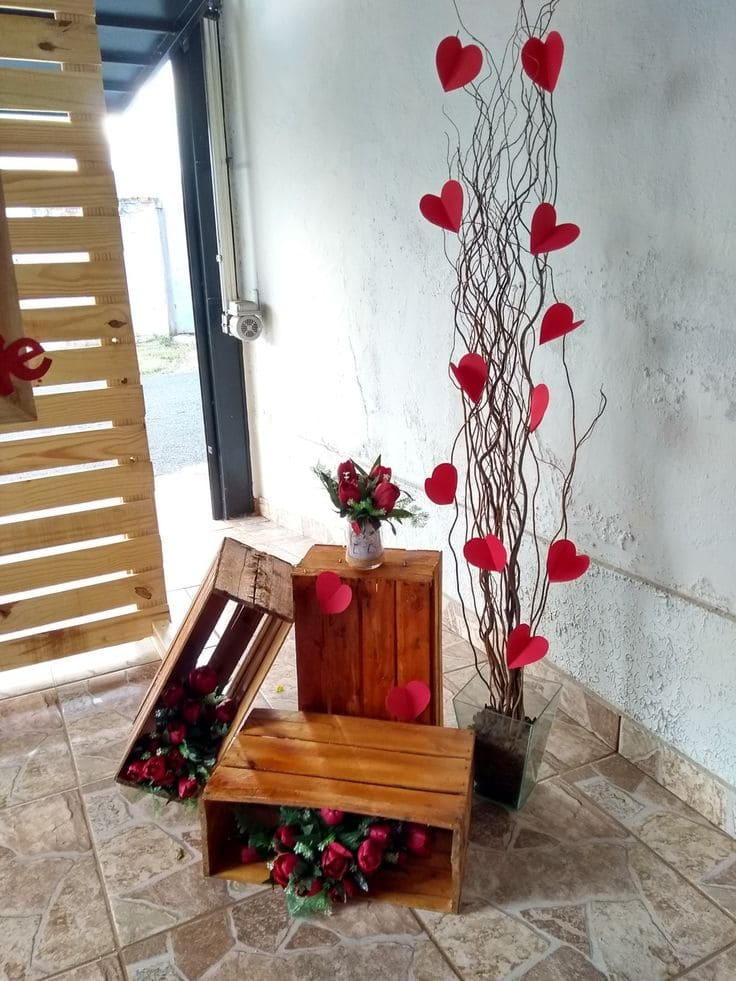 Rustic Valentines Day Entryway Charm