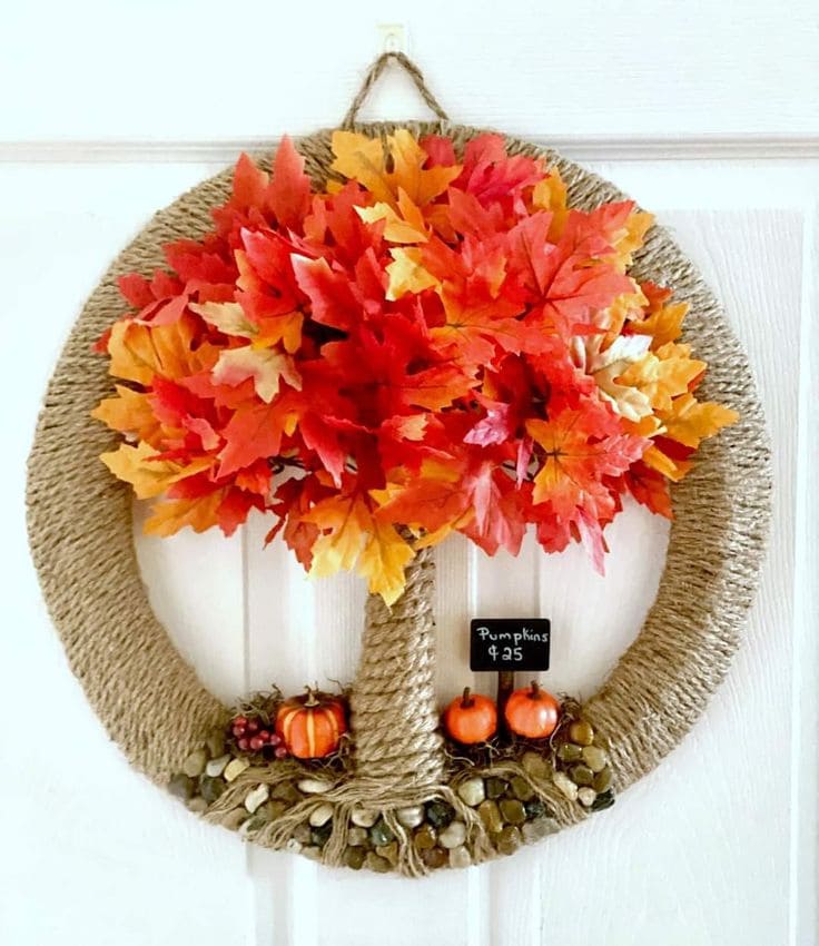 Rustic and Inviting DIY Autumn Wreath