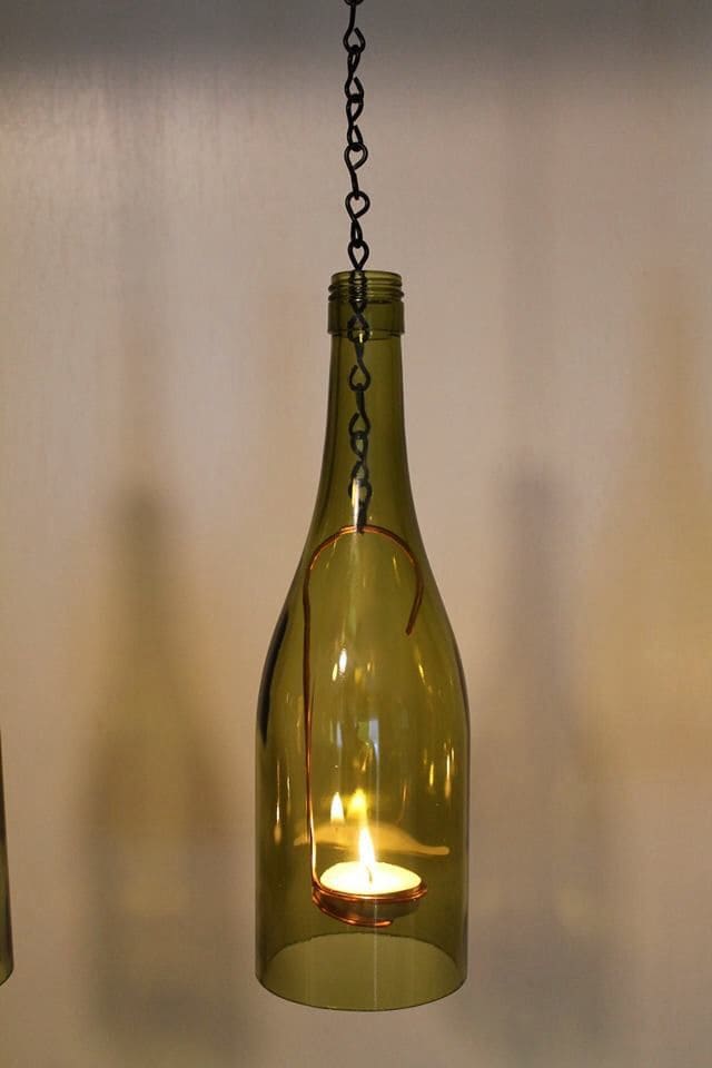 Shimmering Bottle Lanterns