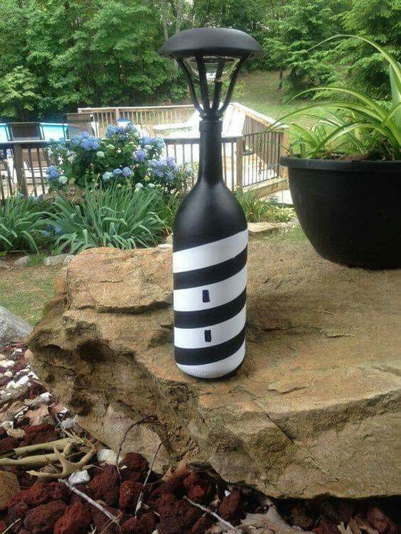 Solar-Powered Bottle Light