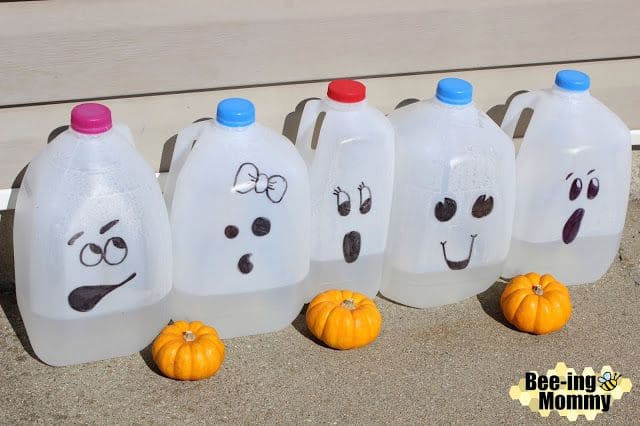 Spooky Milk Jug Halloween Lanterns