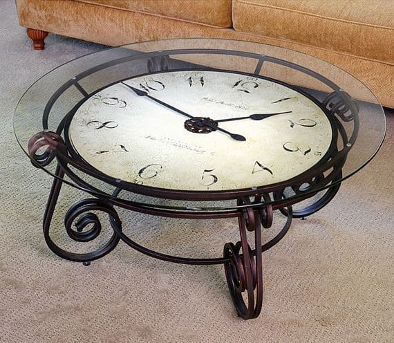 Timeless Clock-Inspired Coffee Table Design