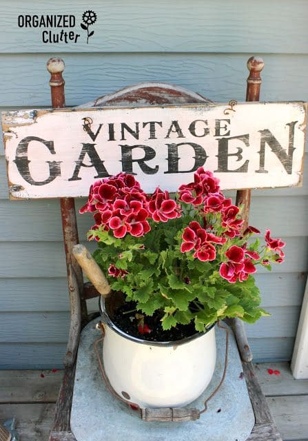 Timeless Vintage Garden Chair Decor