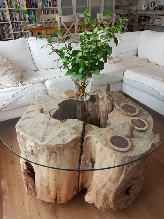 Tree Stump Coffee Table