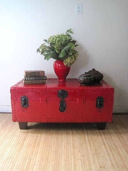 Vintage Trunk Turned Coffee Table Marvel