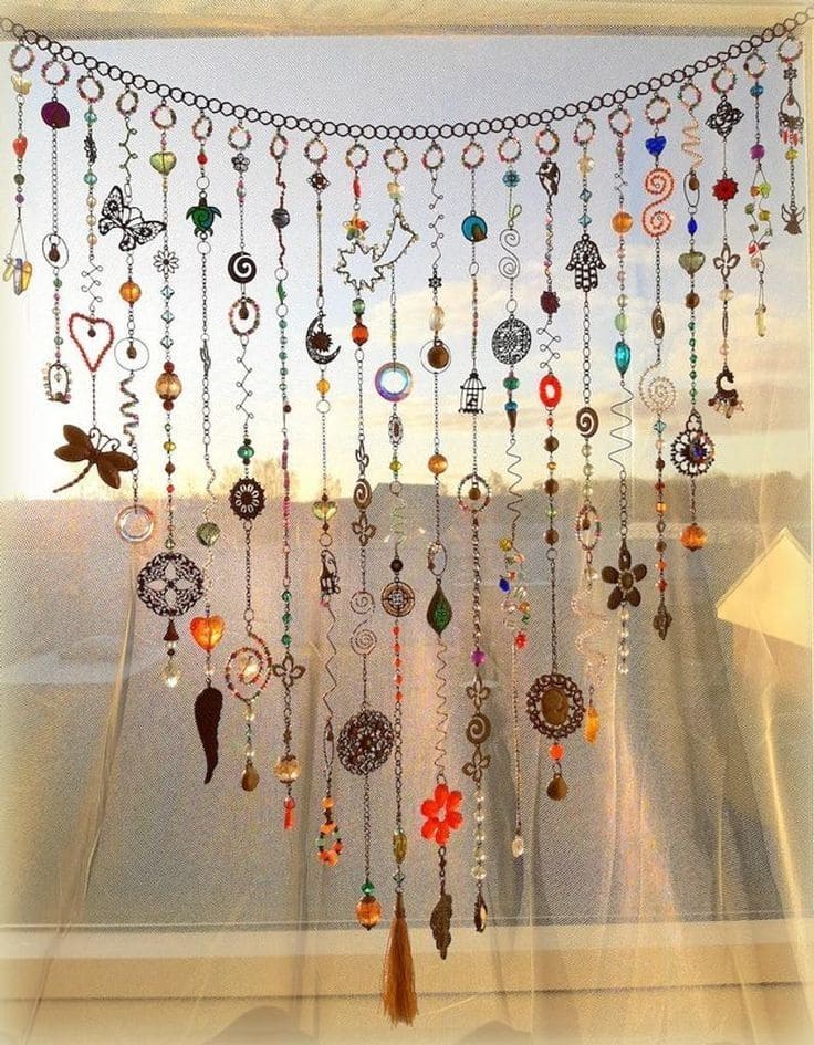 Whimsical DIY Sun Catcher Window Garland