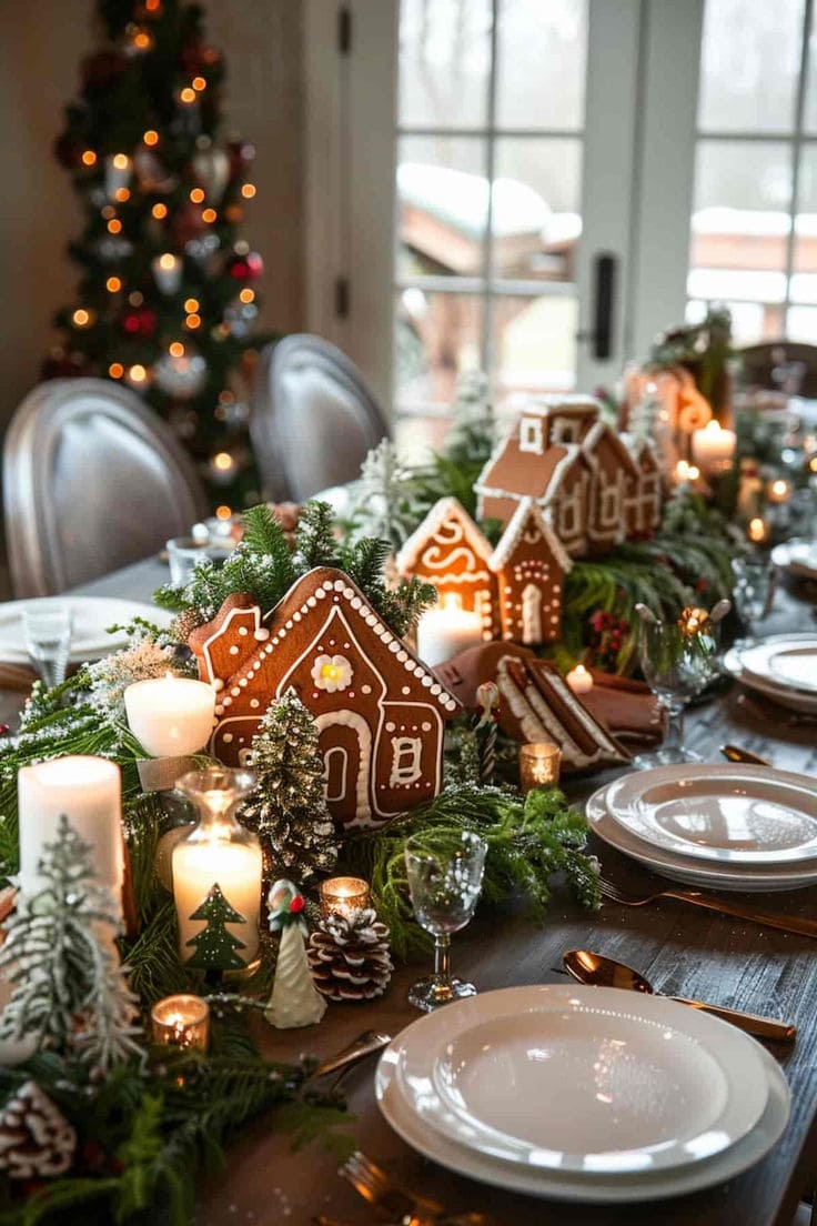 Whimsical Gingerbread Wonderland Table Setting