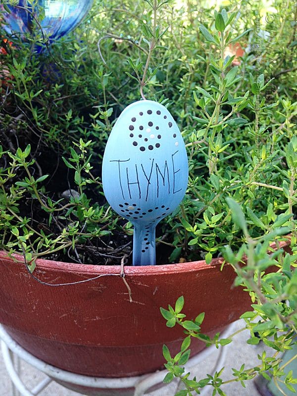 Whimsical Painted Spoon Plant Markers