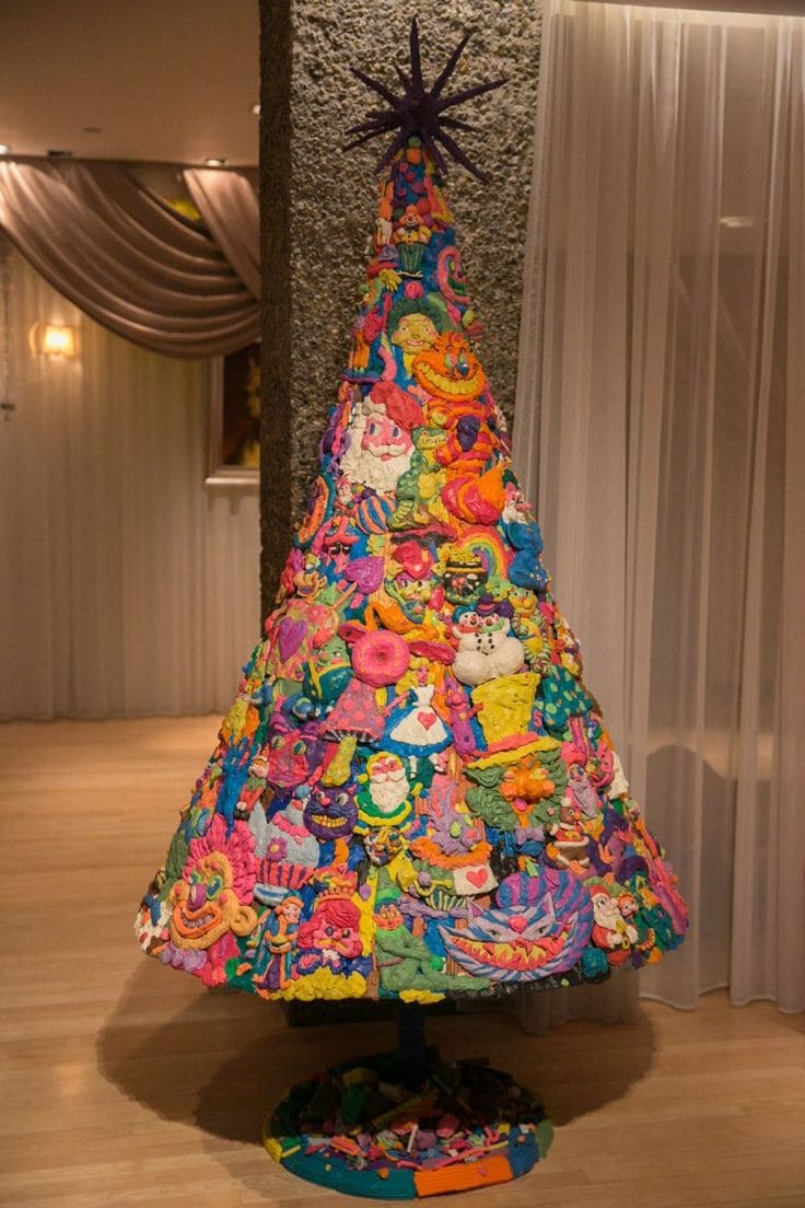 Whimsical Playdough Christmas Tree