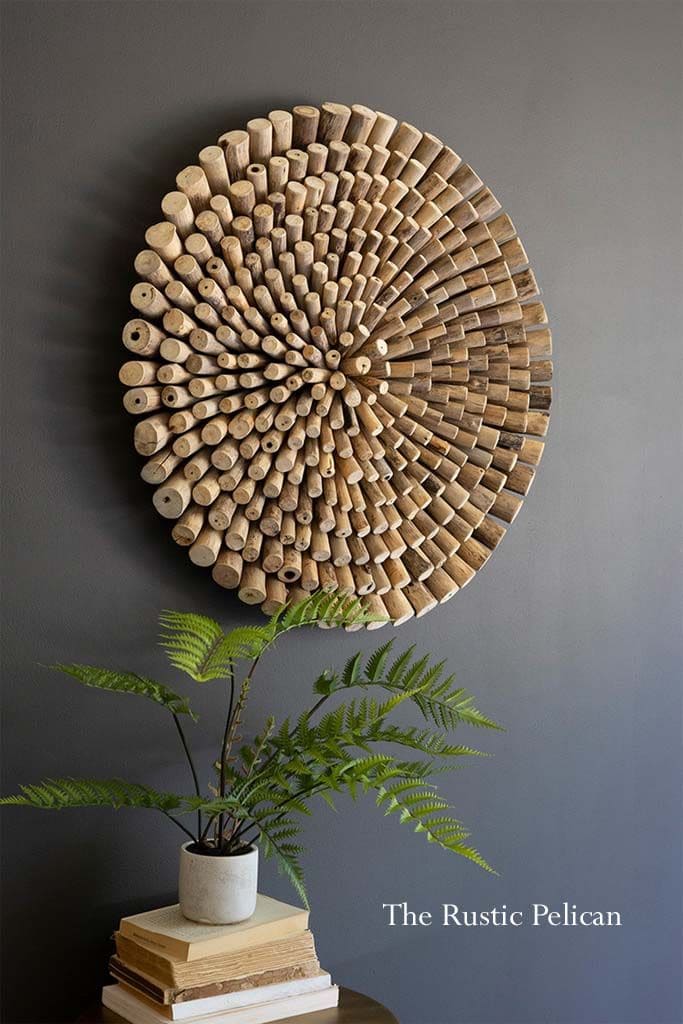 Whimsical Wine Cork Sunburst