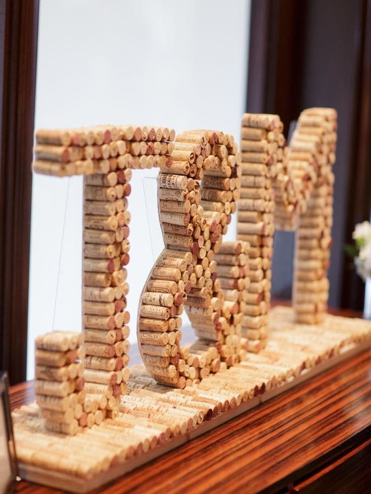 Wine Cork Name Display