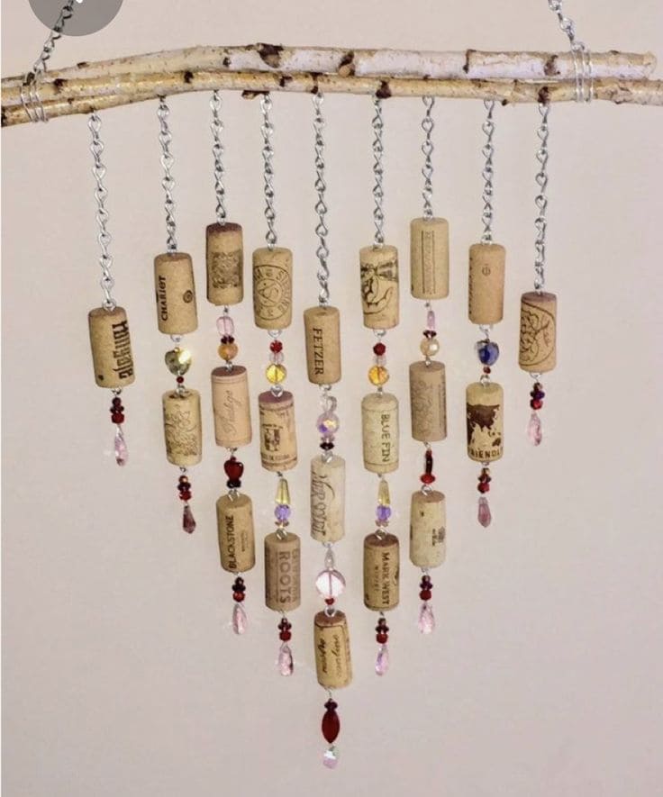 Wine Cork Wind Chime