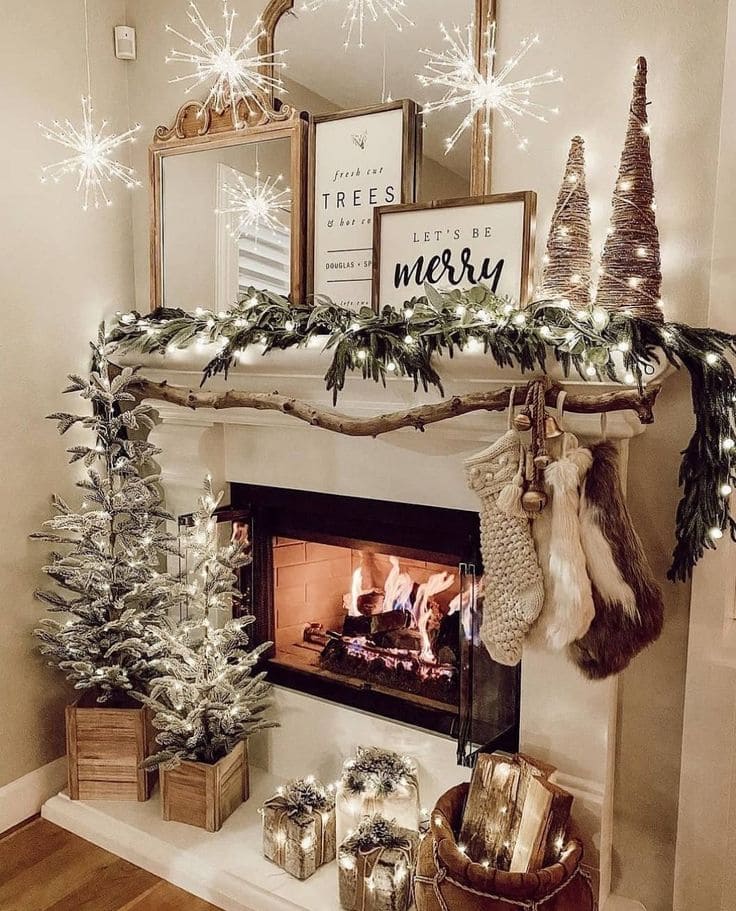 Winter Wonderland Christmas Mantel Magic