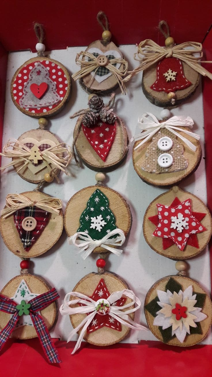 Wood Slice Ornaments