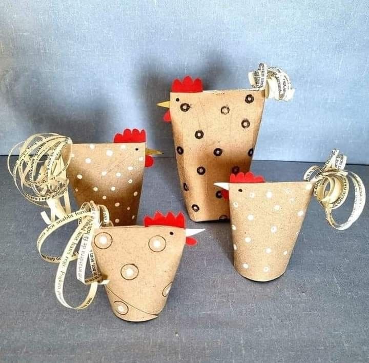 Charming Paper Cup Easter Chickens