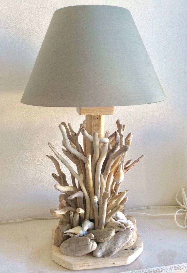 Coastal Driftwood Table Lamp Beauty