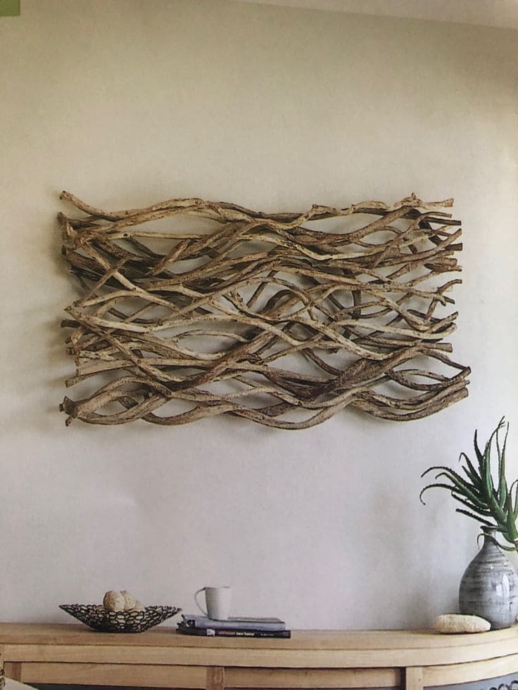 Woven Driftwood Wall Art Elegance