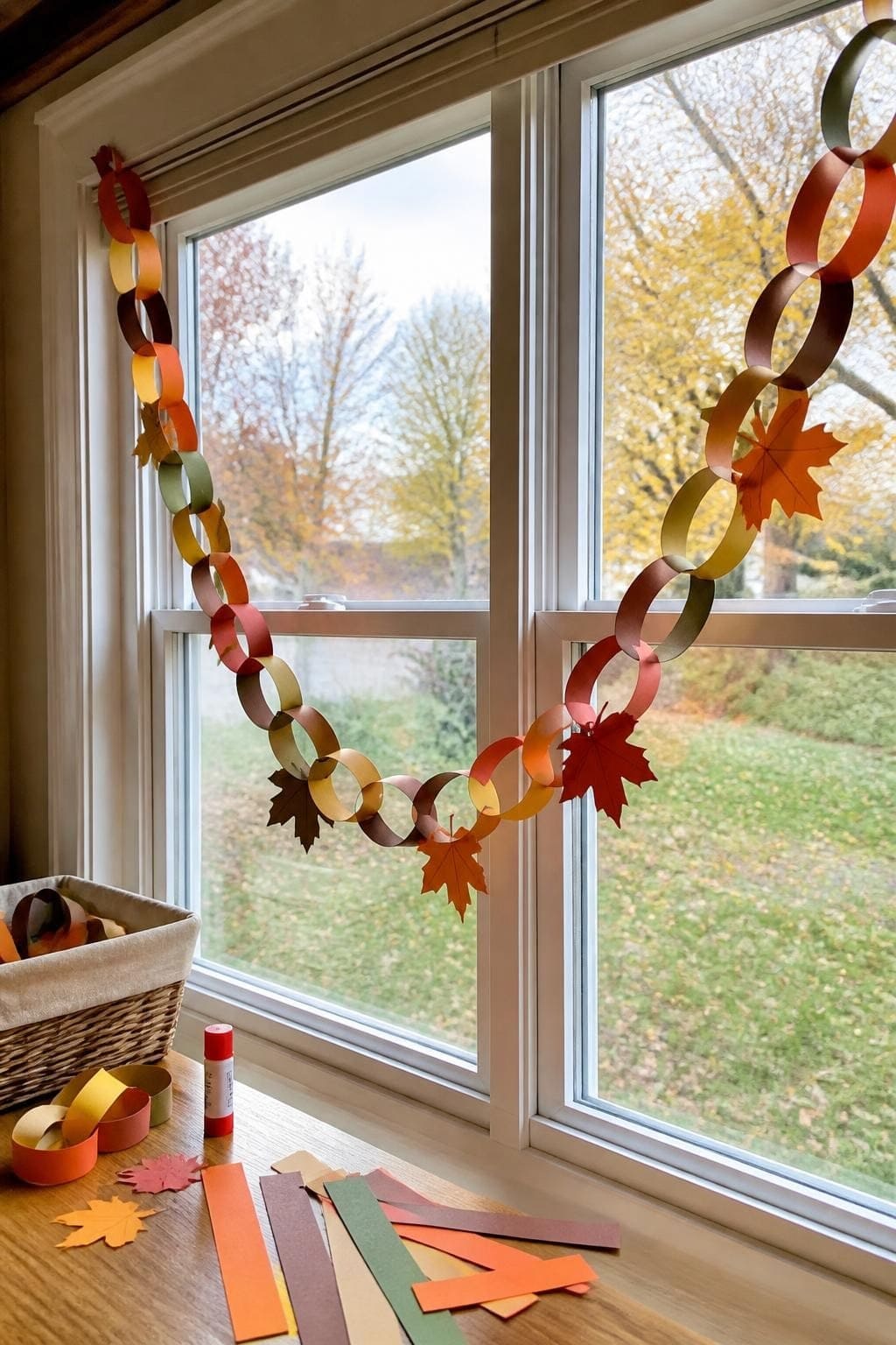 Autumn Paper Chain Garland