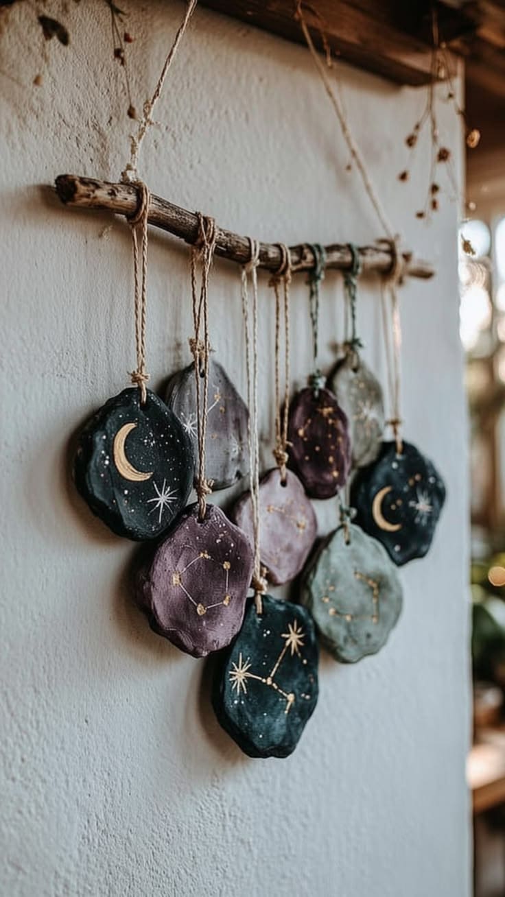 Celestial Clay Wall Charms
