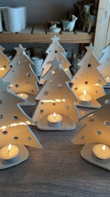 Christmas Tree Tea Light Holders