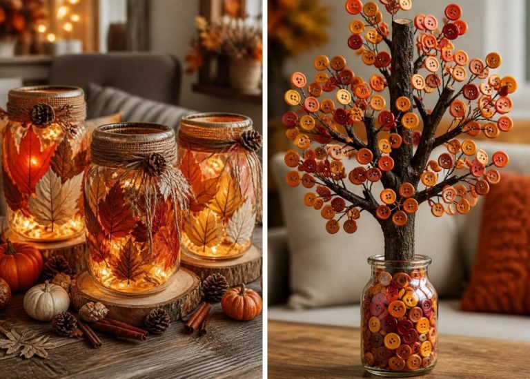 20 Creative Fall Mason Jar Decorating Ideas for a Cozy Season