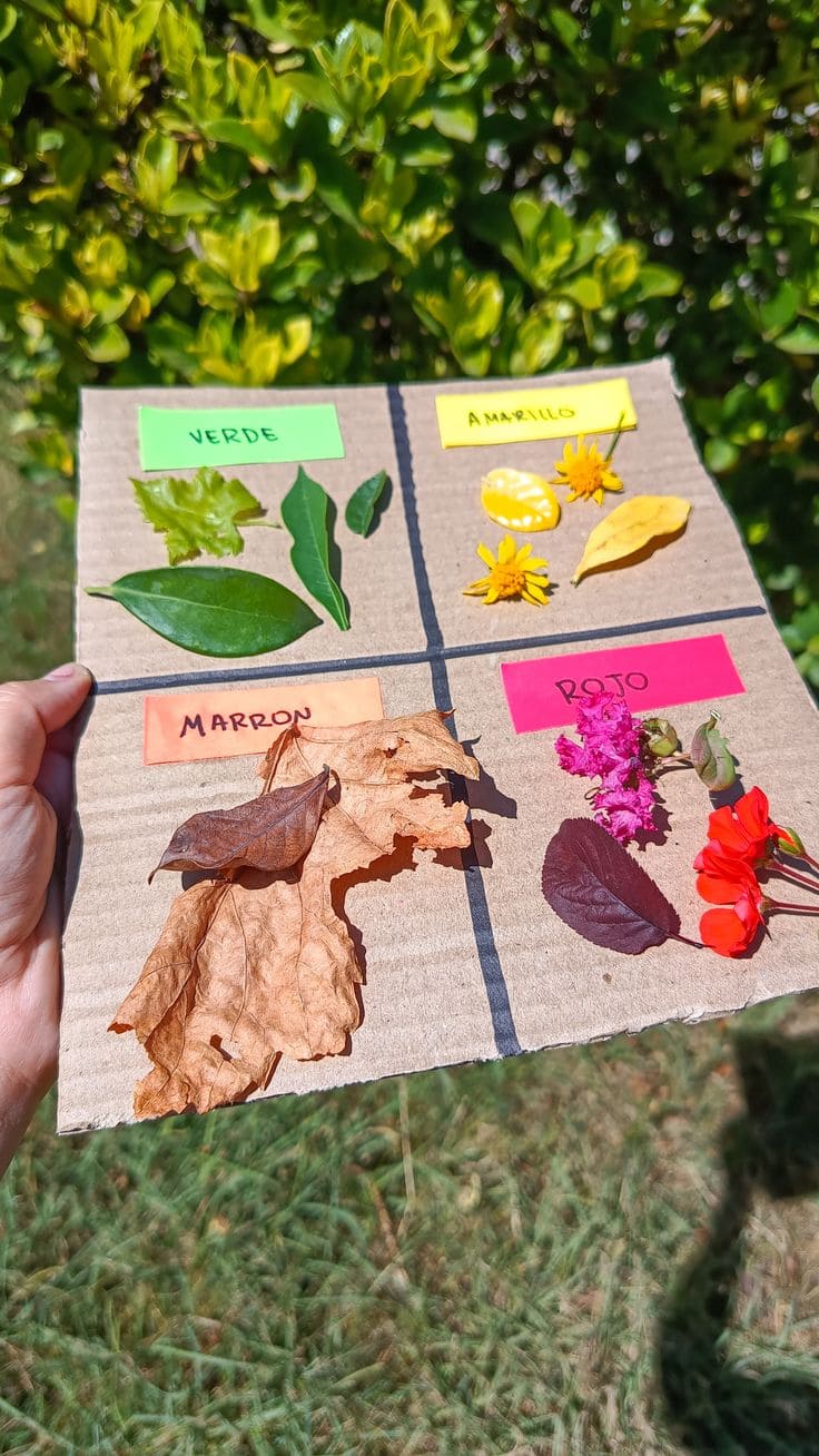 Fall Nature Color Sorting Hunt