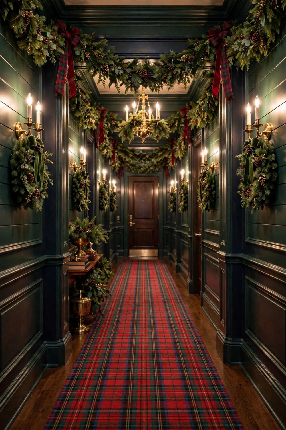 Grand Tartan Hallway Garland Runner
